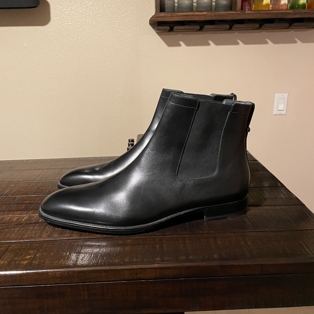 Black Christian Dior Chelsea Boots Size 48 (15)